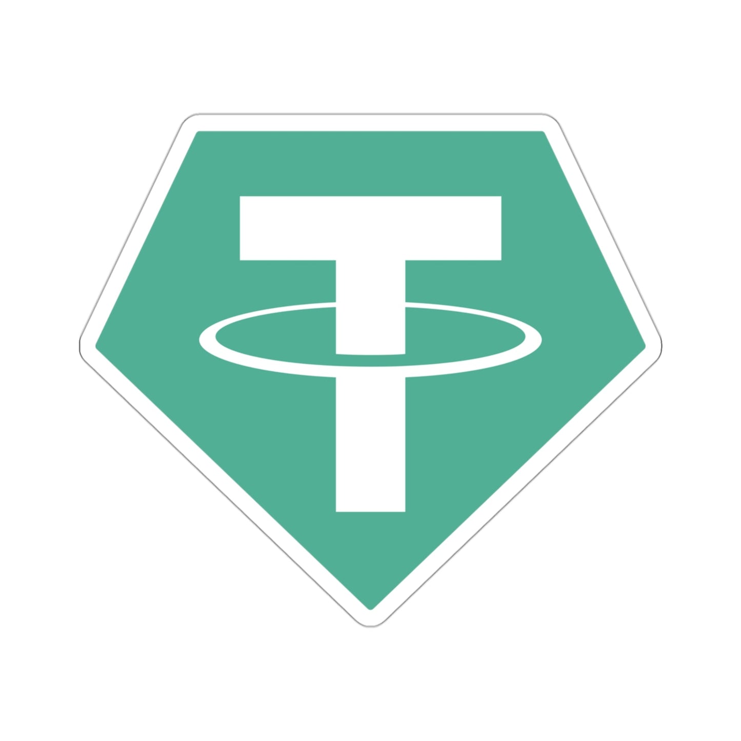 TETHER USDT (Cryptocurrency) STICKER Vinyl Die-Cut Decal-3 Inch-The Sticker Space