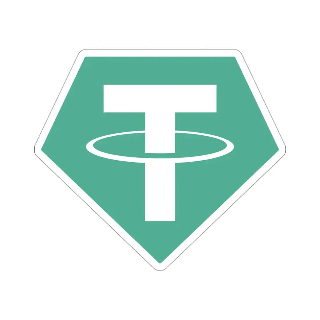 TETHER USDT (Cryptocurrency) STICKER Vinyl Die-Cut Decal 3 Inch - The Sticker Space