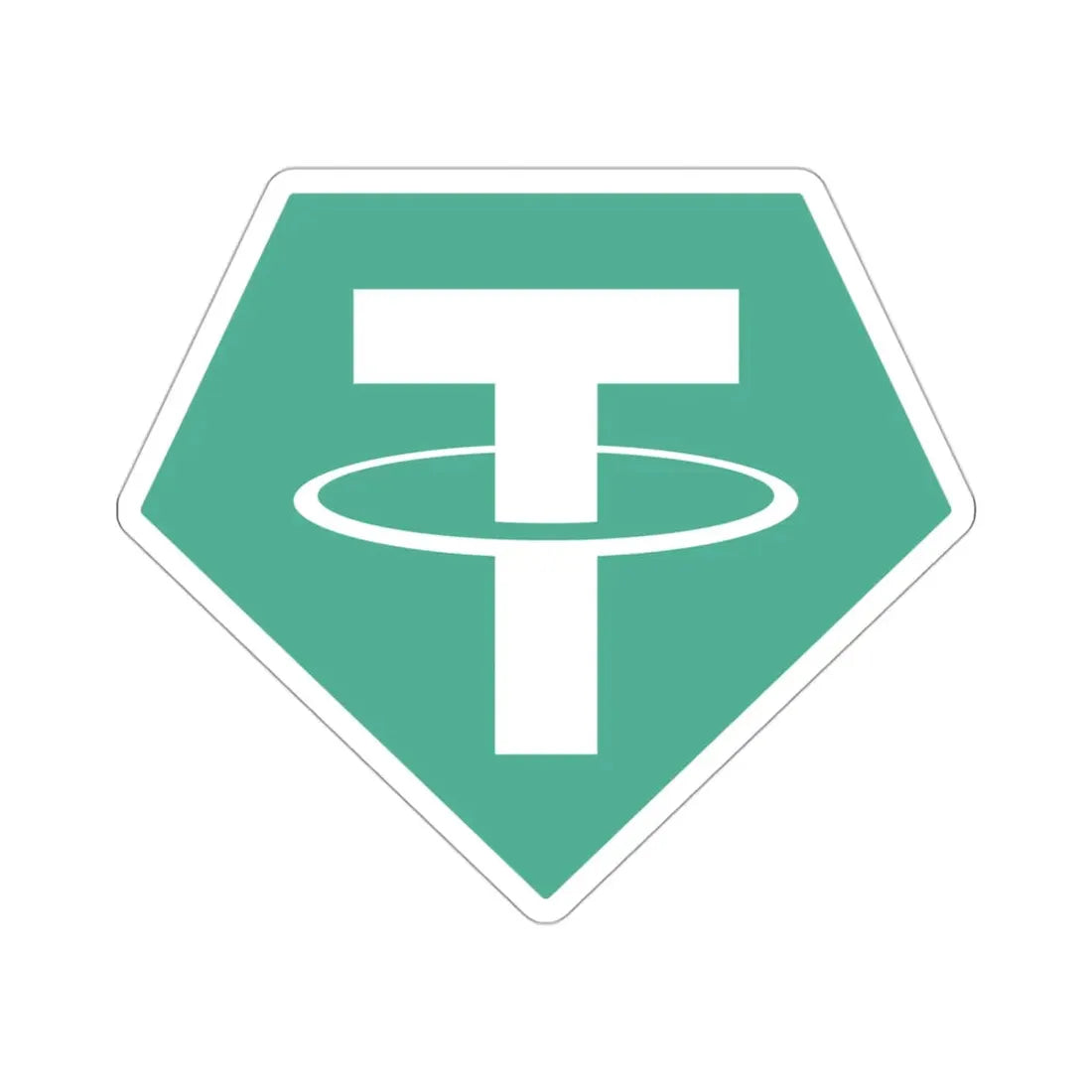 TETHER USDT (Cryptocurrency) STICKER Vinyl Die-Cut Decal 3 Inch - The Sticker Space