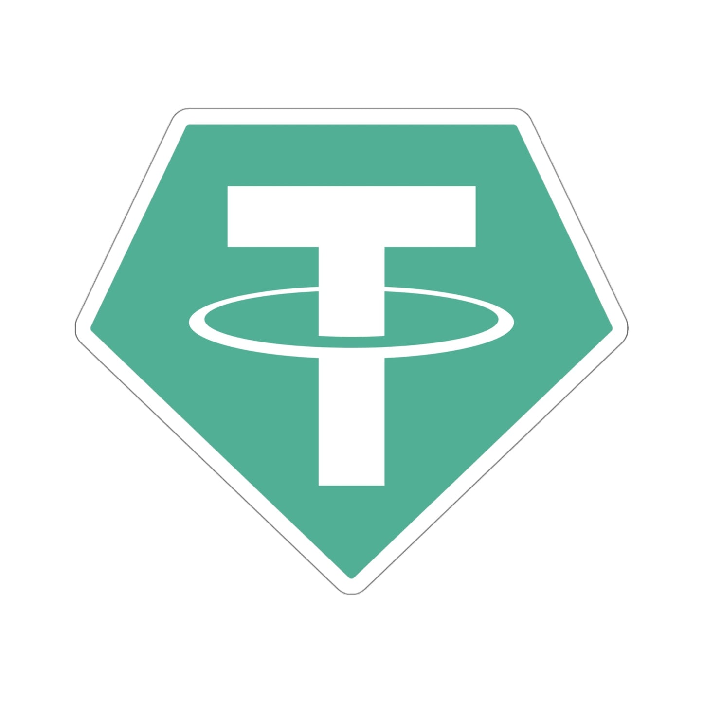 TETHER USDT (Cryptocurrency) STICKER Vinyl Die-Cut Decal-4 Inch-The Sticker Space