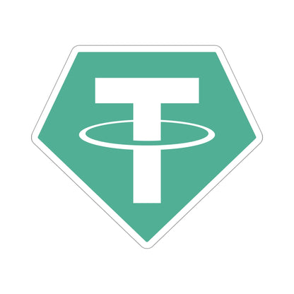 TETHER USDT (Cryptocurrency) STICKER Vinyl Die-Cut Decal-4 Inch-The Sticker Space