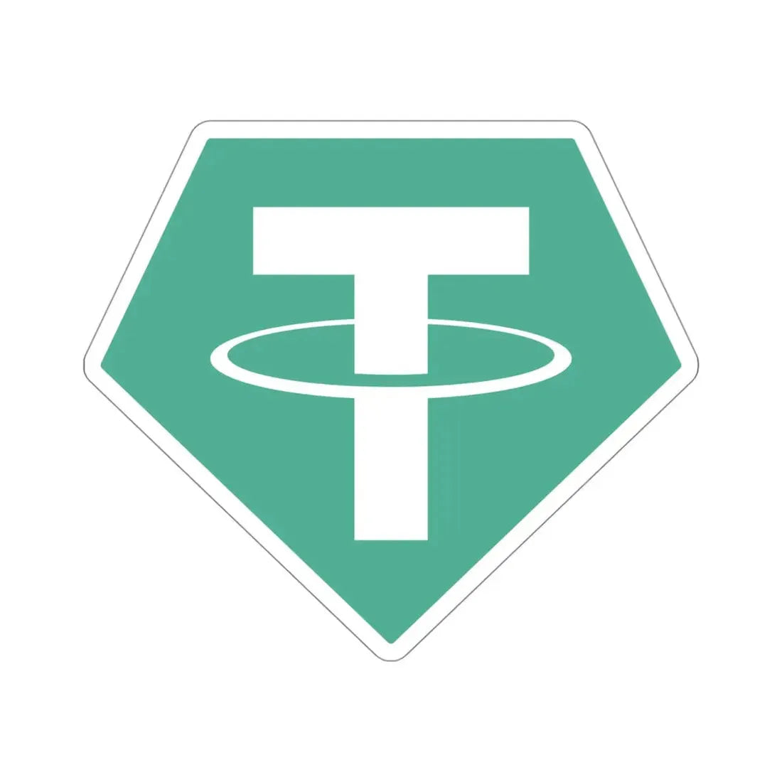 TETHER USDT (Cryptocurrency) STICKER Vinyl Die-Cut Decal 4 Inch - The Sticker Space