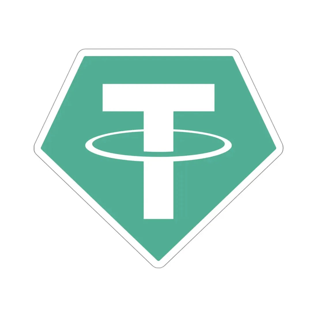 TETHER USDT (Cryptocurrency) STICKER Vinyl Die-Cut Decal 4 Inch - The Sticker Space