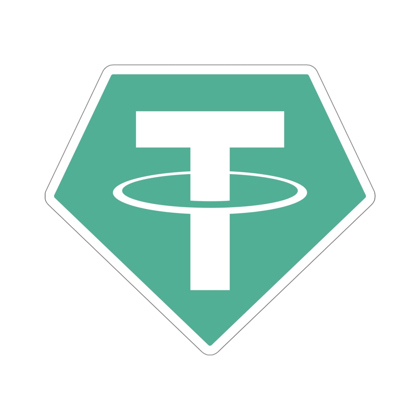 TETHER USDT (Cryptocurrency) STICKER Vinyl Die-Cut Decal-5 Inch-The Sticker Space