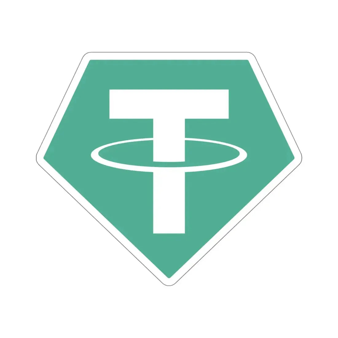 TETHER USDT (Cryptocurrency) STICKER Vinyl Die-Cut Decal 5 Inch - The Sticker Space