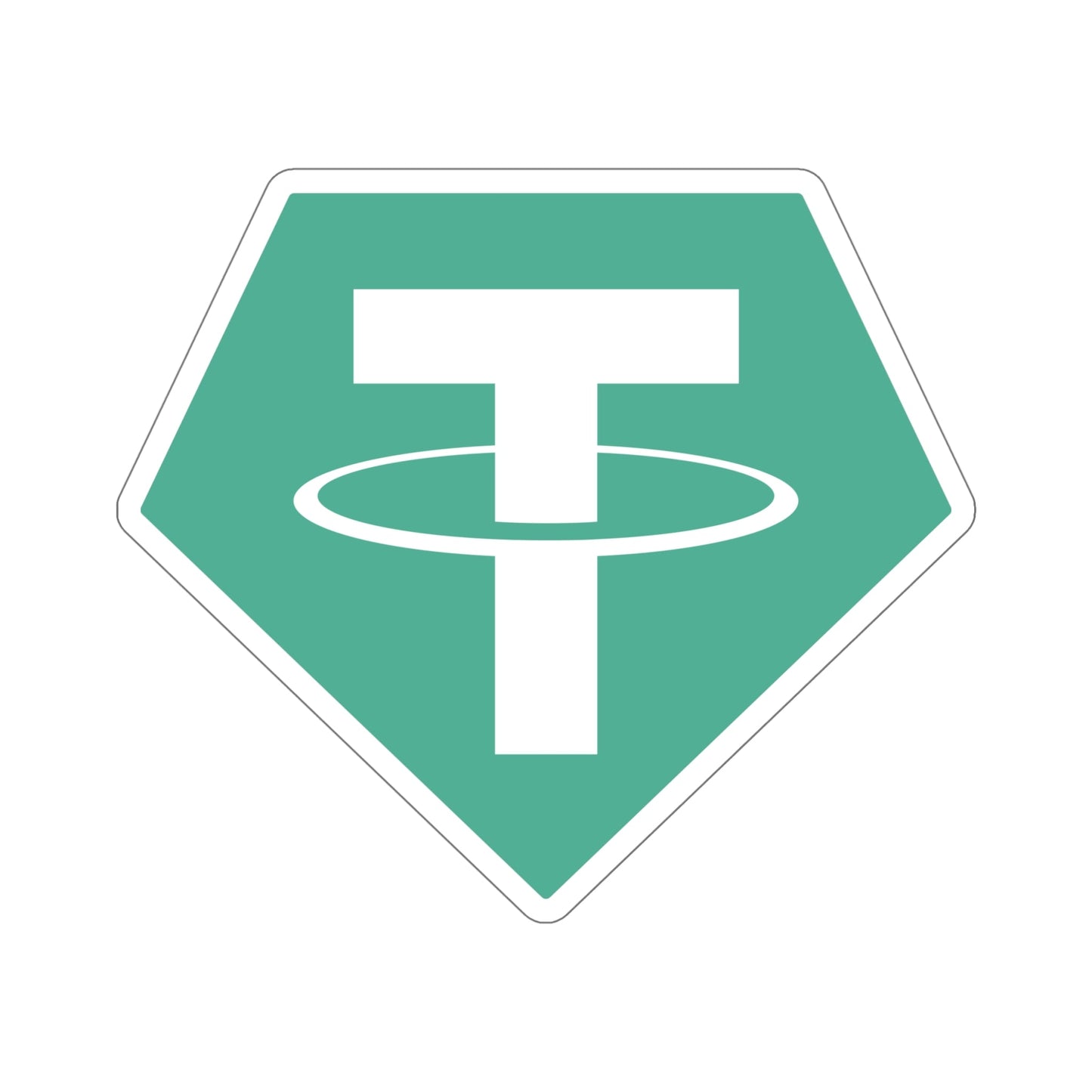 TETHER USDT (Cryptocurrency) STICKER Vinyl Die-Cut Decal-6 Inch-The Sticker Space