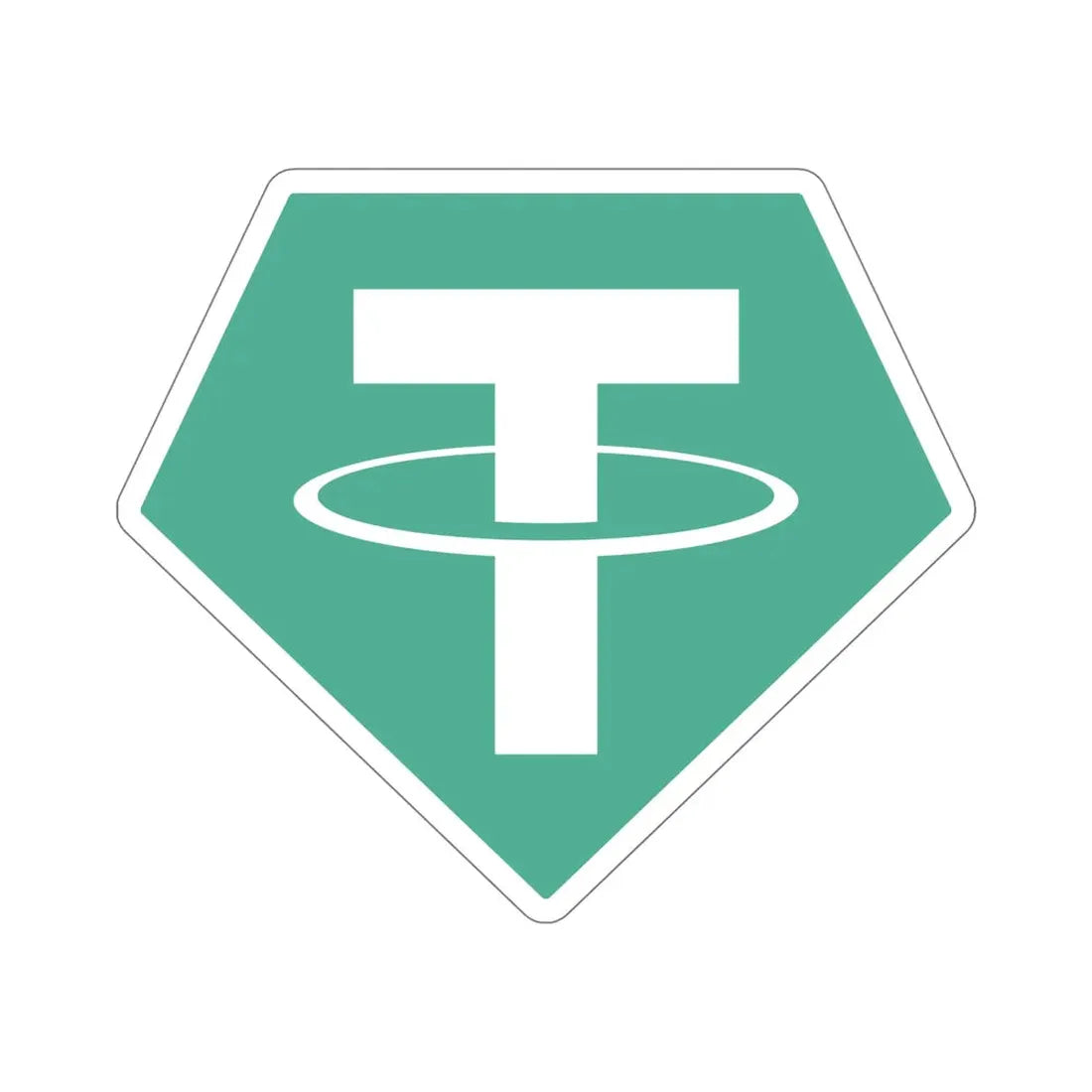 TETHER USDT (Cryptocurrency) STICKER Vinyl Die-Cut Decal 6 Inch - The Sticker Space