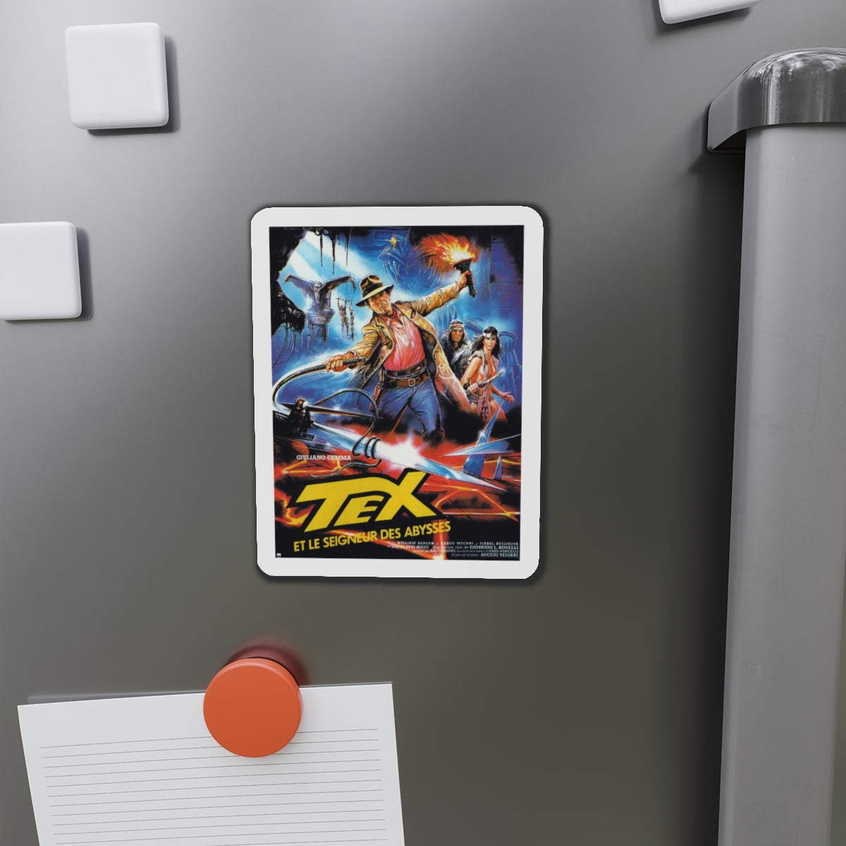 TEX AND THE LORD OF THE DEEP 1985 Movie Poster - Refrigerator Magnet-The Sticker Space