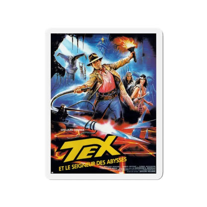 TEX AND THE LORD OF THE DEEP 1985 Movie Poster - Refrigerator Magnet 2 Inch Die-Cut - The Sticker Space