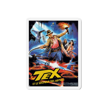 TEX AND THE LORD OF THE DEEP 1985 Movie Poster - Refrigerator Magnet-6" × 6"-The Sticker Space