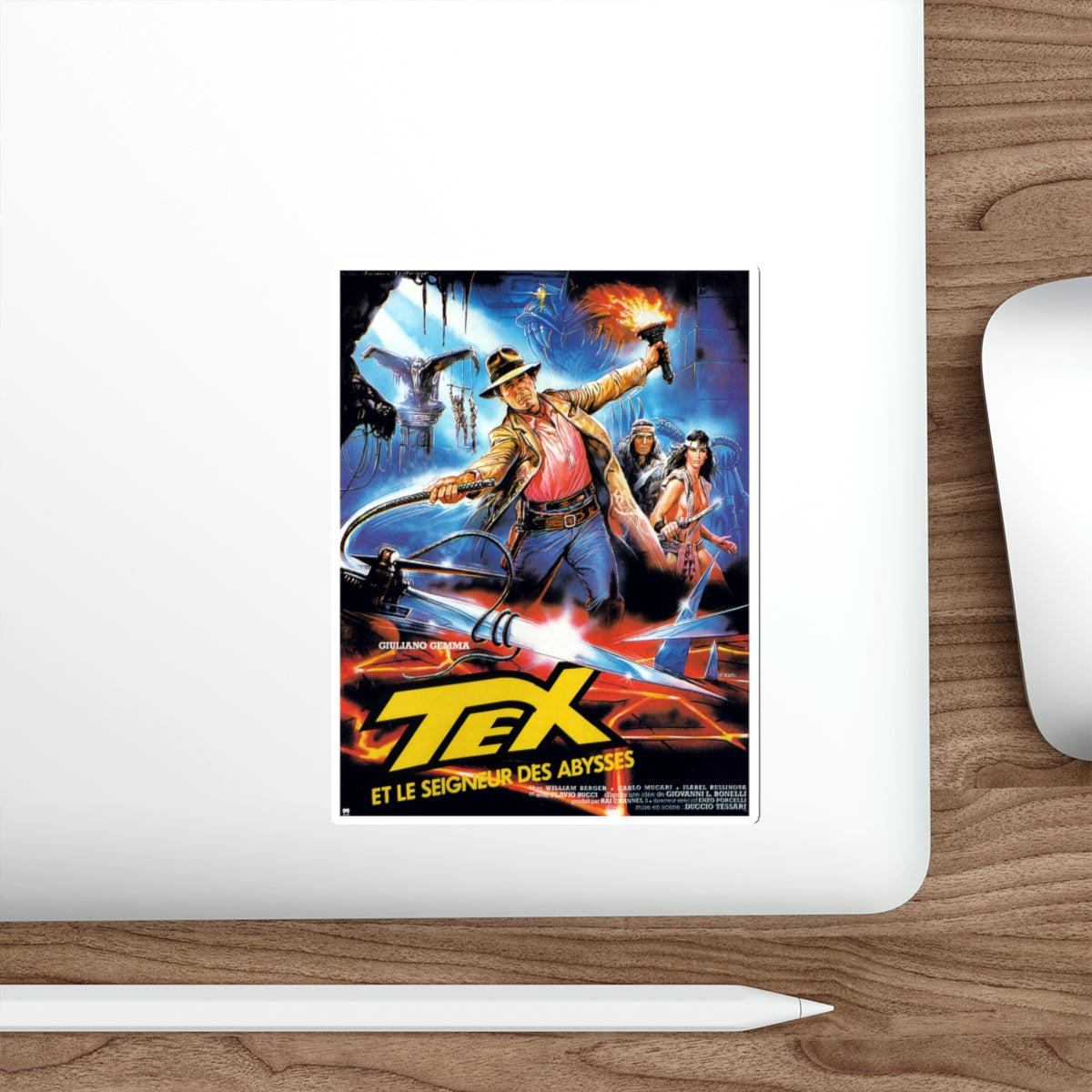 TEX AND THE LORD OF THE DEEP 1985 Movie Poster STICKER Vinyl Die-Cut Decal-The Sticker Space