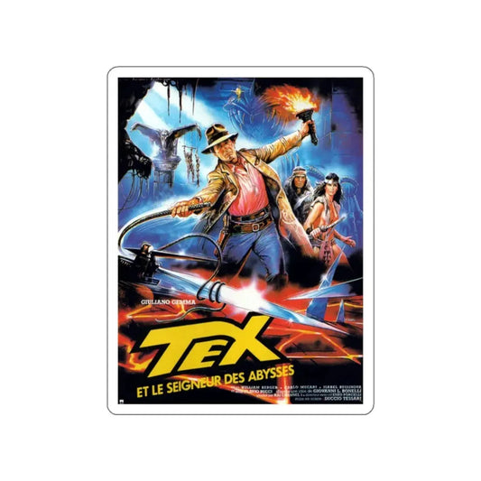 TEX AND THE LORD OF THE DEEP 1985 Movie Poster STICKER Vinyl Die-Cut Decal 2 Inch - The Sticker Space