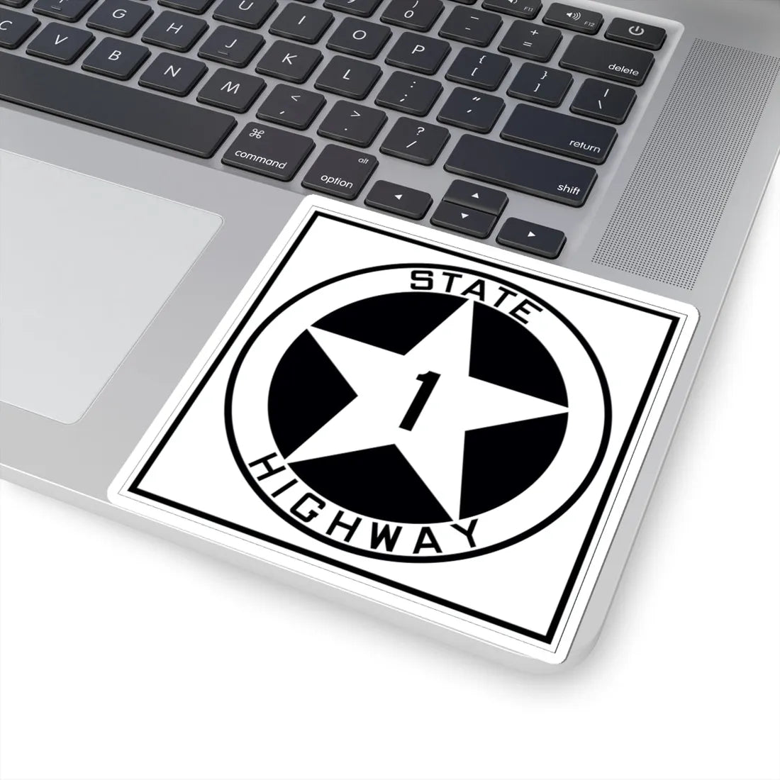Texas 1 1917 (Texas) (Road Sign) STICKER Vinyl Kiss-Cut Decal - The Sticker Space