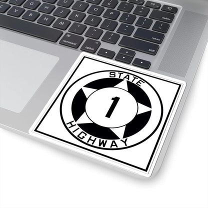 Texas 1 1935 (Texas) (Road Sign) STICKER Vinyl Kiss-Cut Decal - The Sticker Space