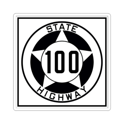 Texas 100 1935 (Texas) (Road Sign) STICKER Vinyl Kiss-Cut Decal 2 Inch White - The Sticker Space