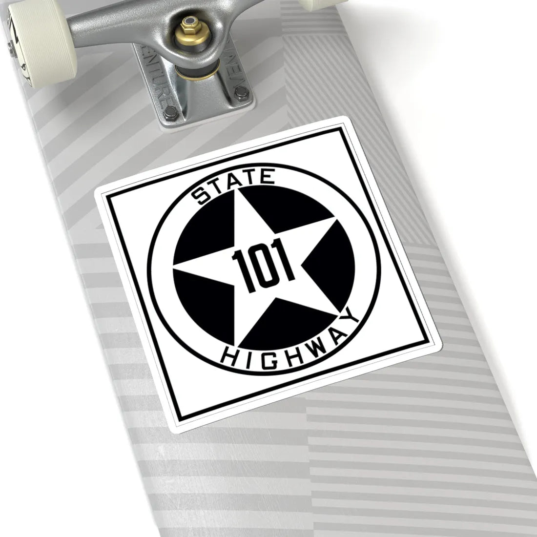 Texas 101 1917 (Texas) (Road Sign) STICKER Vinyl Kiss-Cut Decal - The Sticker Space