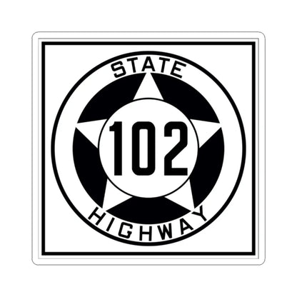 Texas 102 1935 (Texas) (Road Sign) STICKER Vinyl Kiss-Cut Decal 2 Inch White - The Sticker Space