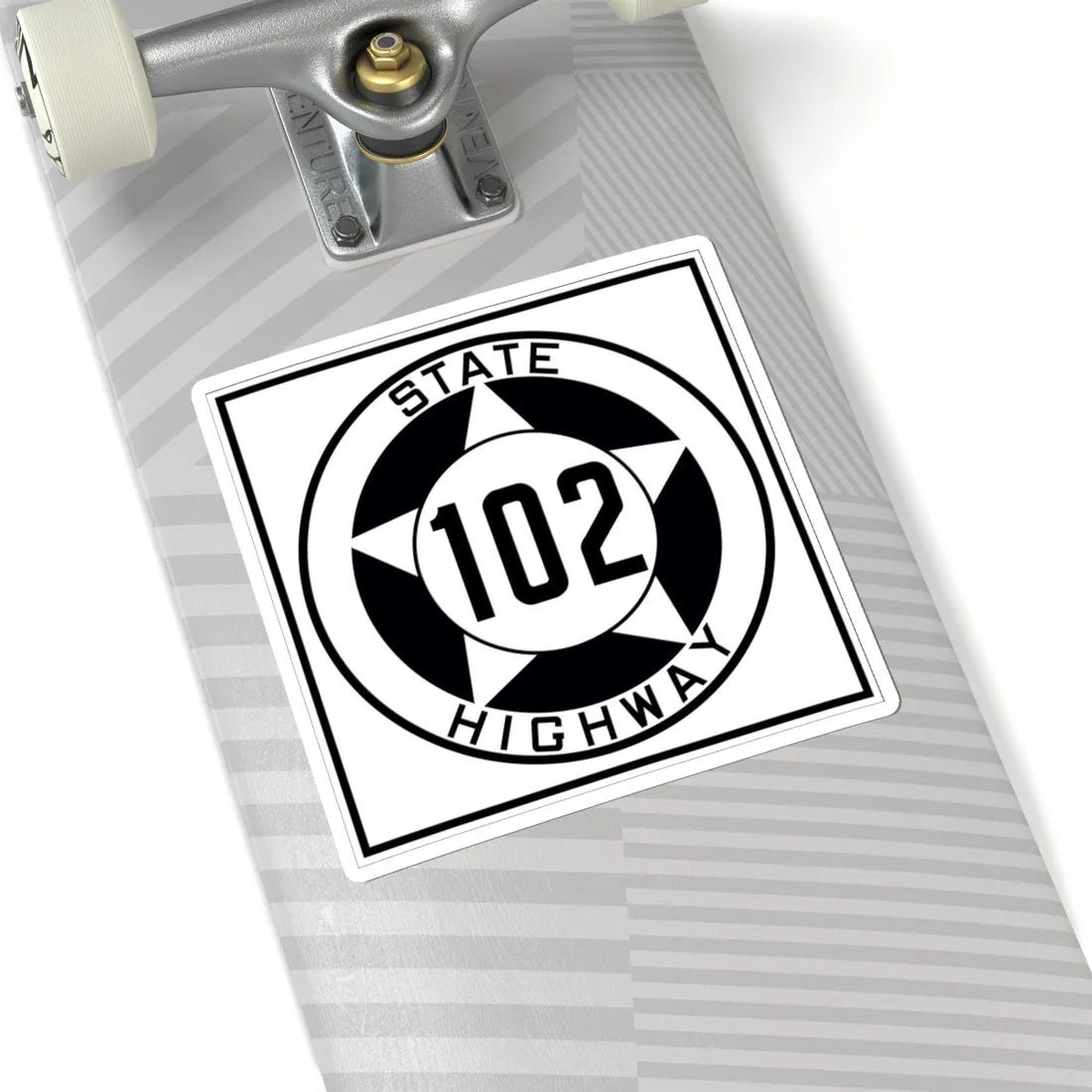 Texas 102 1935 (Texas) (Road Sign) STICKER Vinyl Kiss-Cut Decal - The Sticker Space
