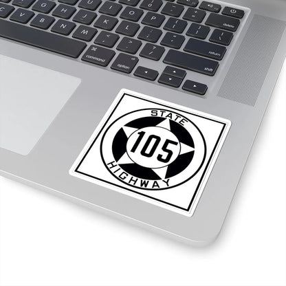 Texas 105 1935 (Texas) (Road Sign) STICKER Vinyl Kiss-Cut Decal - The Sticker Space