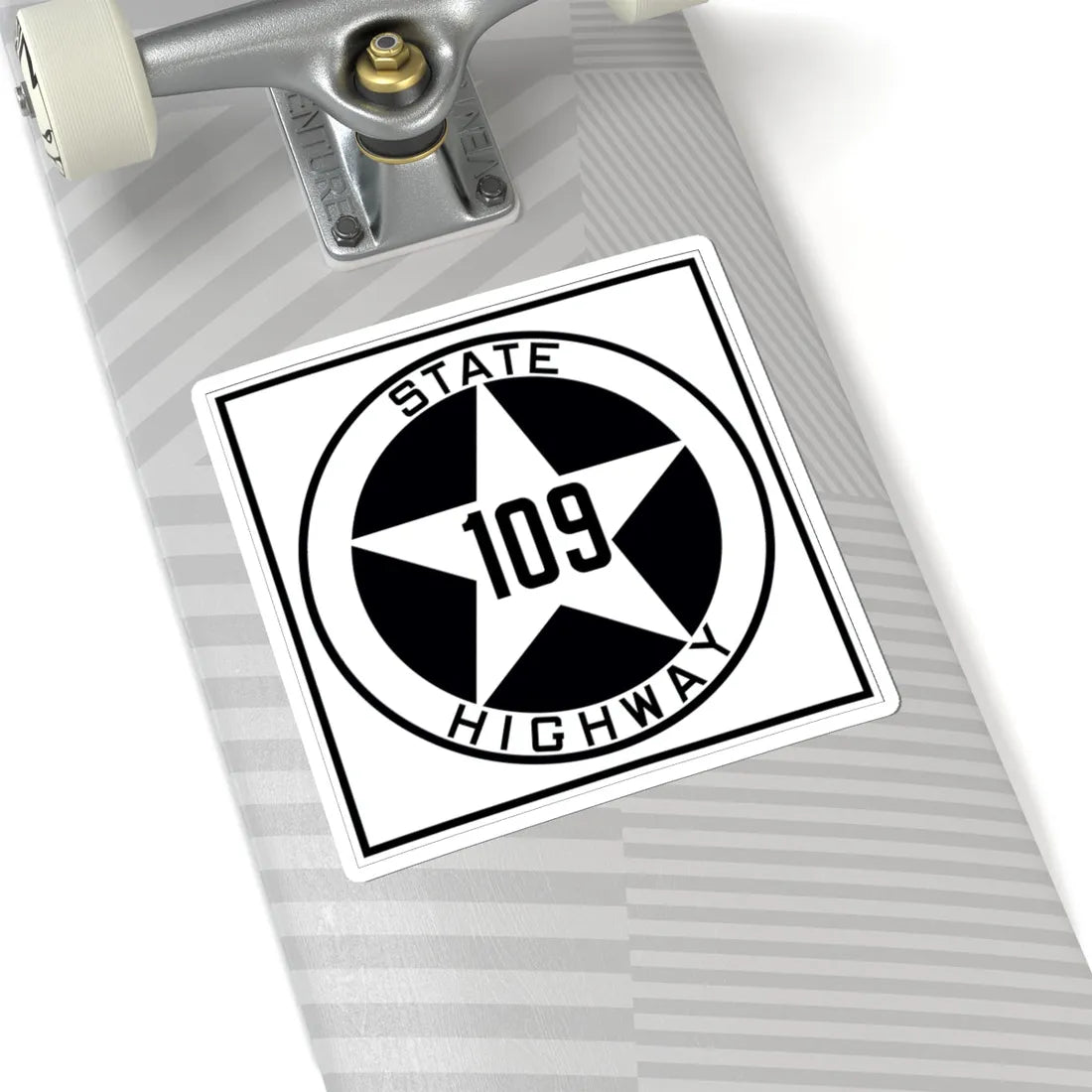 Texas 109 1917 (Texas) (Road Sign) STICKER Vinyl Kiss-Cut Decal - The Sticker Space