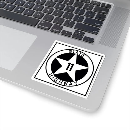 Texas 11 1917 (Texas) (Road Sign) STICKER Vinyl Kiss-Cut Decal - The Sticker Space
