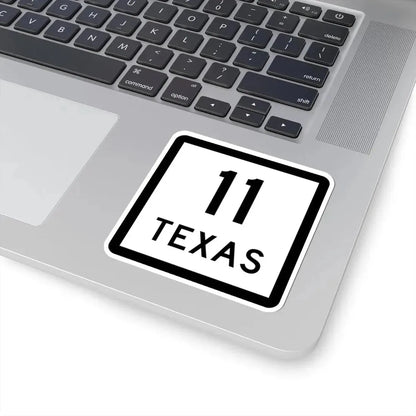 Texas 11 (Texas) (Road Sign) STICKER Vinyl Kiss-Cut Decal - The Sticker Space
