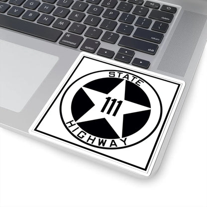 Texas 111 1917 (Texas) (Road Sign) STICKER Vinyl Kiss-Cut Decal - The Sticker Space
