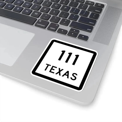 Texas 111 (Texas) (Road Sign) STICKER Vinyl Kiss-Cut Decal - The Sticker Space