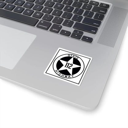 Texas 112 1917 (Texas) (Road Sign) STICKER Vinyl Kiss-Cut Decal - The Sticker Space