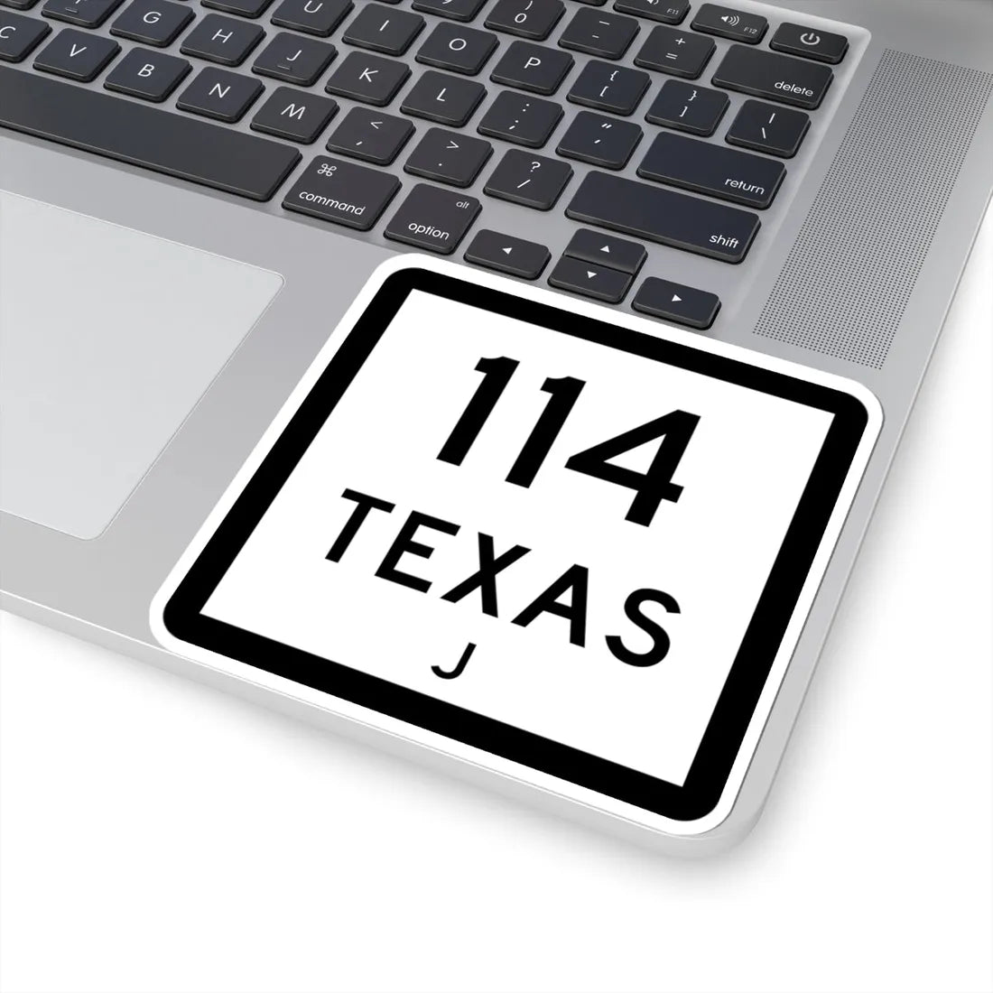 Texas 114-J (Texas) (Road Sign) STICKER Vinyl Kiss-Cut Decal - The Sticker Space