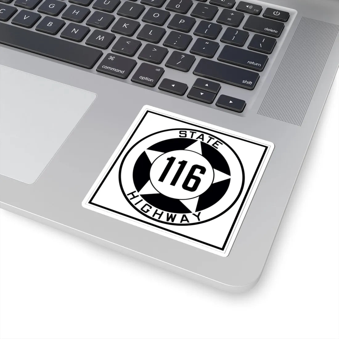 Texas 116 1935 (Texas) (Road Sign) STICKER Vinyl Kiss-Cut Decal - The Sticker Space