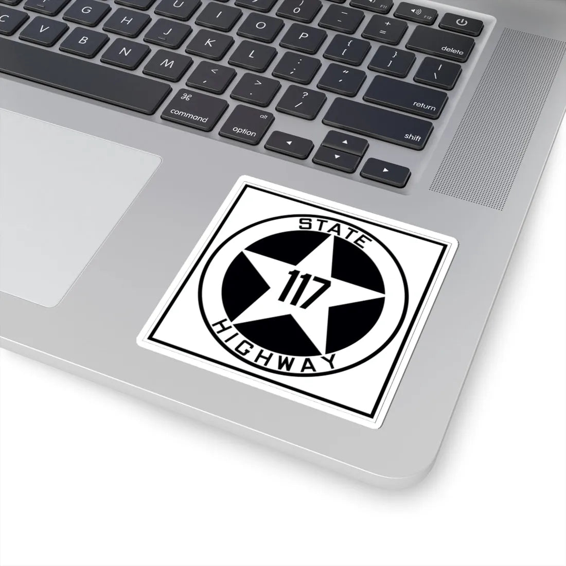 Texas 117 1917 (Texas) (Road Sign) STICKER Vinyl Kiss-Cut Decal - The Sticker Space