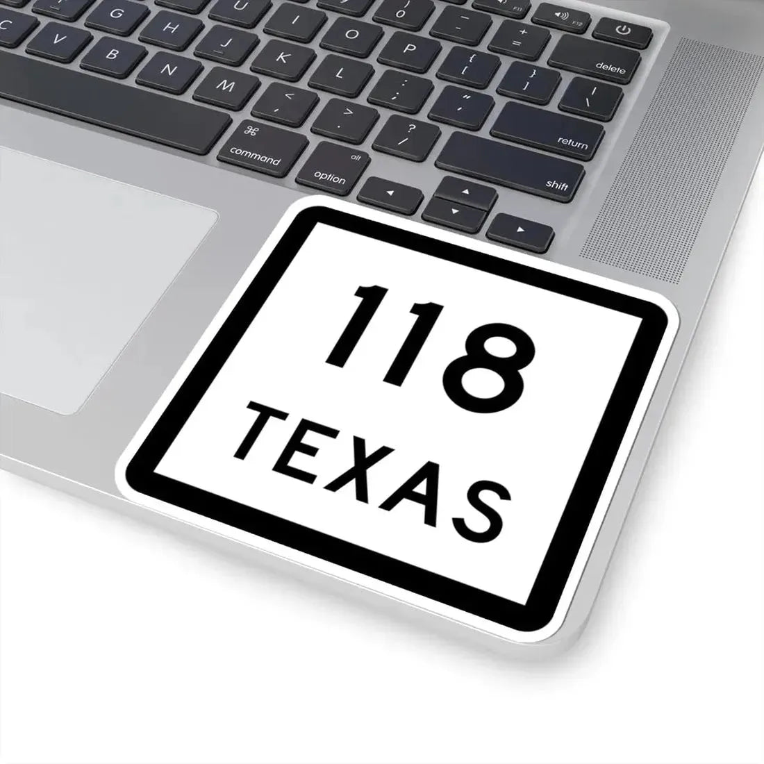 Texas 118 (Texas) (Road Sign) STICKER Vinyl Kiss-Cut Decal - The Sticker Space