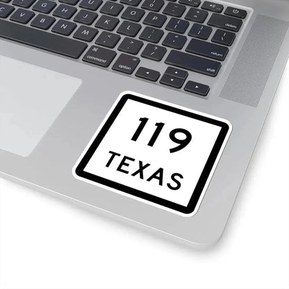 Texas 119 (Texas) (Road Sign) STICKER Vinyl Kiss-Cut Decal - The Sticker Space