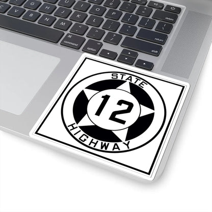 Texas 12 1935 (Texas) (Road Sign) STICKER Vinyl Kiss-Cut Decal - The Sticker Space