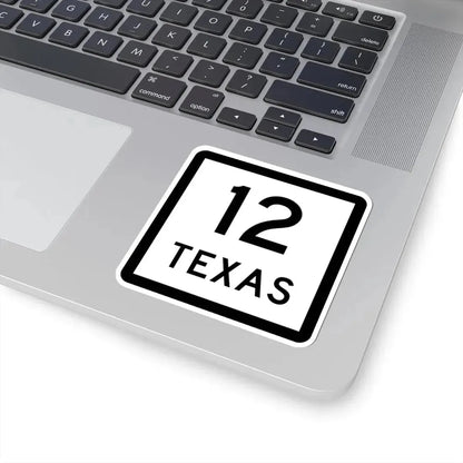 Texas 12 (Texas) (Road Sign) STICKER Vinyl Kiss-Cut Decal - The Sticker Space