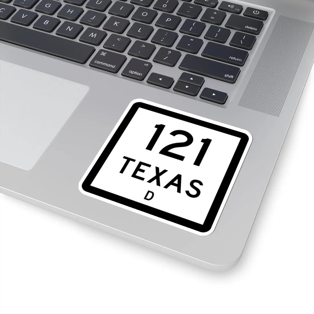 Texas 121-D (Texas) (Road Sign) STICKER Vinyl Kiss-Cut Decal - The Sticker Space