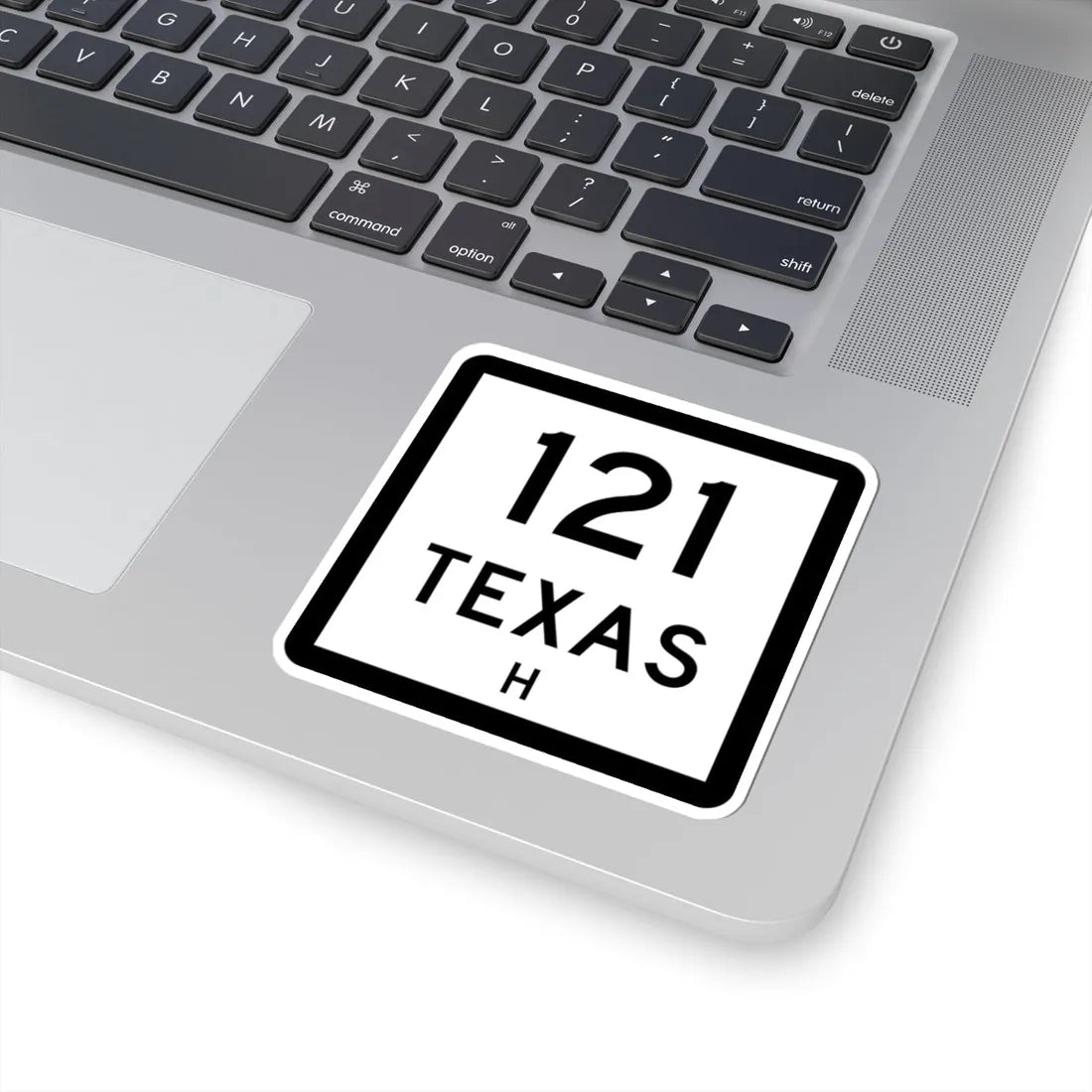 Texas 121-H (Texas) (Road Sign) STICKER Vinyl Kiss-Cut Decal - The Sticker Space