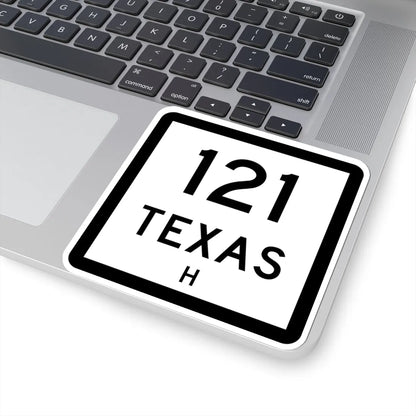 Texas 121-H (Texas) (Road Sign) STICKER Vinyl Kiss-Cut Decal - The Sticker Space