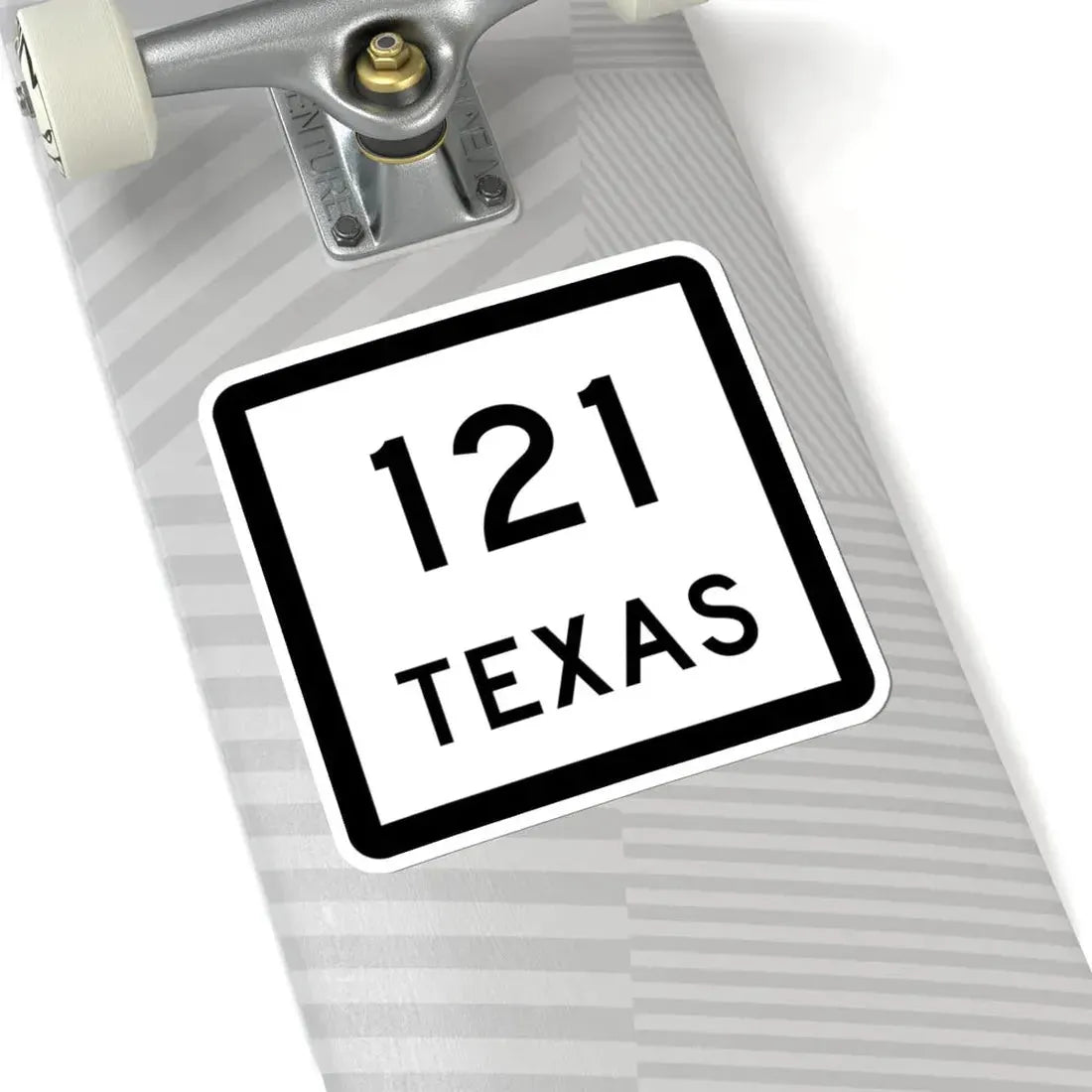 Texas 121 (Texas) (Road Sign) STICKER Vinyl Kiss-Cut Decal - The Sticker Space