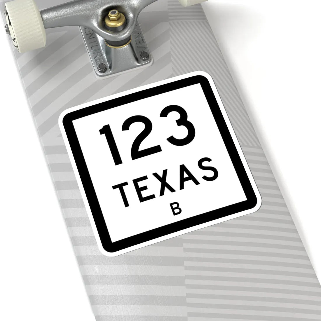 Texas 123-B (Texas) (Road Sign) STICKER Vinyl Kiss-Cut Decal - The Sticker Space