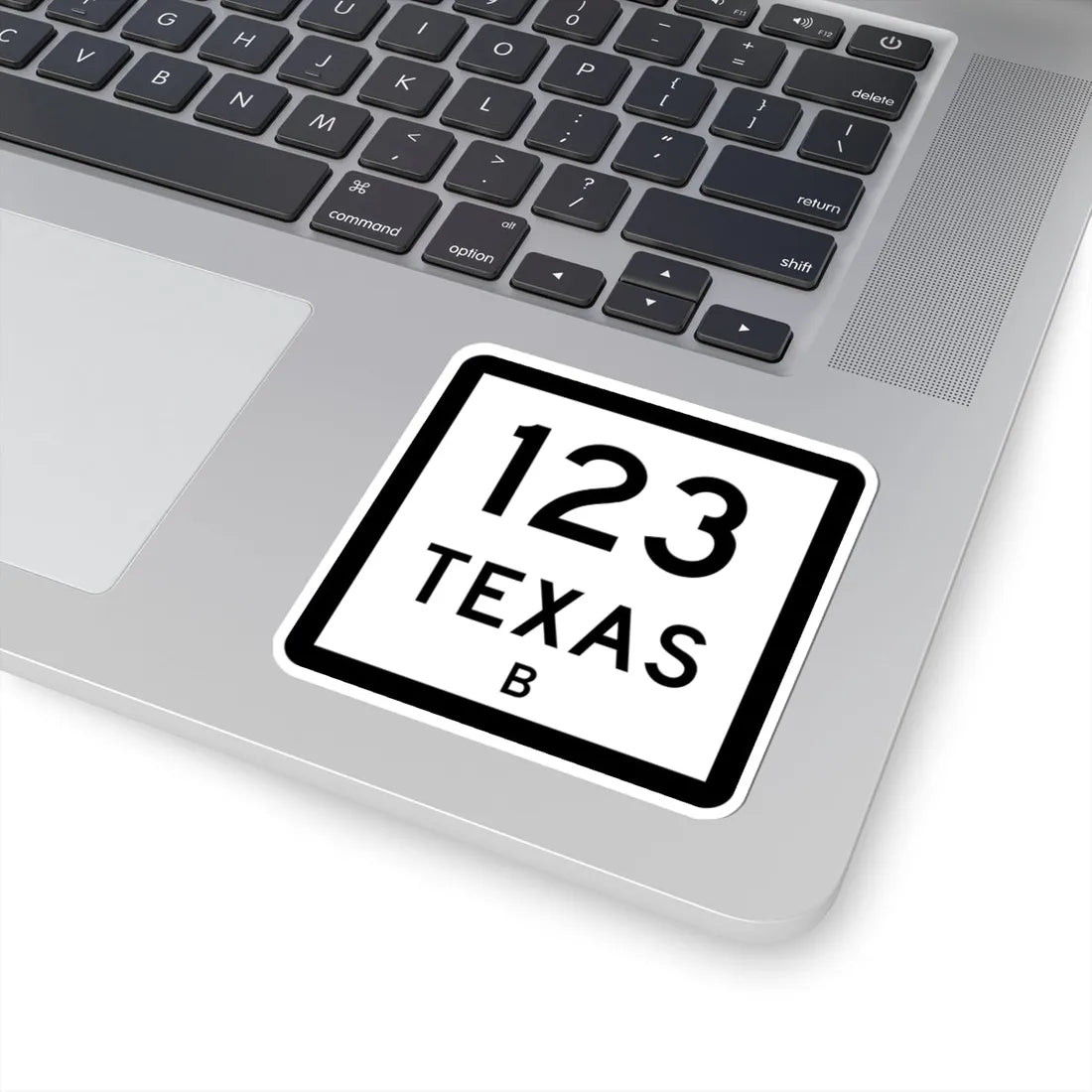 Texas 123-B (Texas) (Road Sign) STICKER Vinyl Kiss-Cut Decal - The Sticker Space