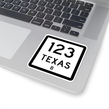 Texas 123-B (Texas) (Road Sign) STICKER Vinyl Kiss-Cut Decal - The Sticker Space