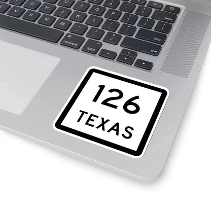 Texas 126 (Texas) (Road Sign) STICKER Vinyl Kiss-Cut Decal - The Sticker Space
