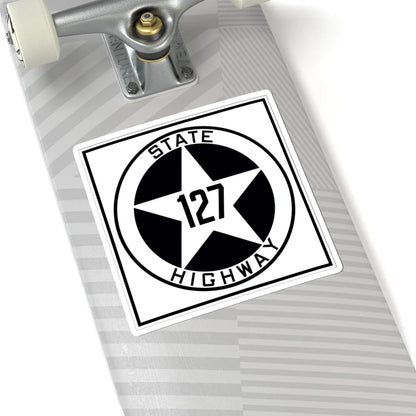 Texas 127 1917 (Texas) (Road Sign) STICKER Vinyl Kiss-Cut Decal - The Sticker Space