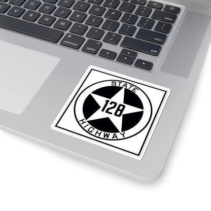 Texas 128 1917 (Texas) (Road Sign) STICKER Vinyl Kiss-Cut Decal - The Sticker Space