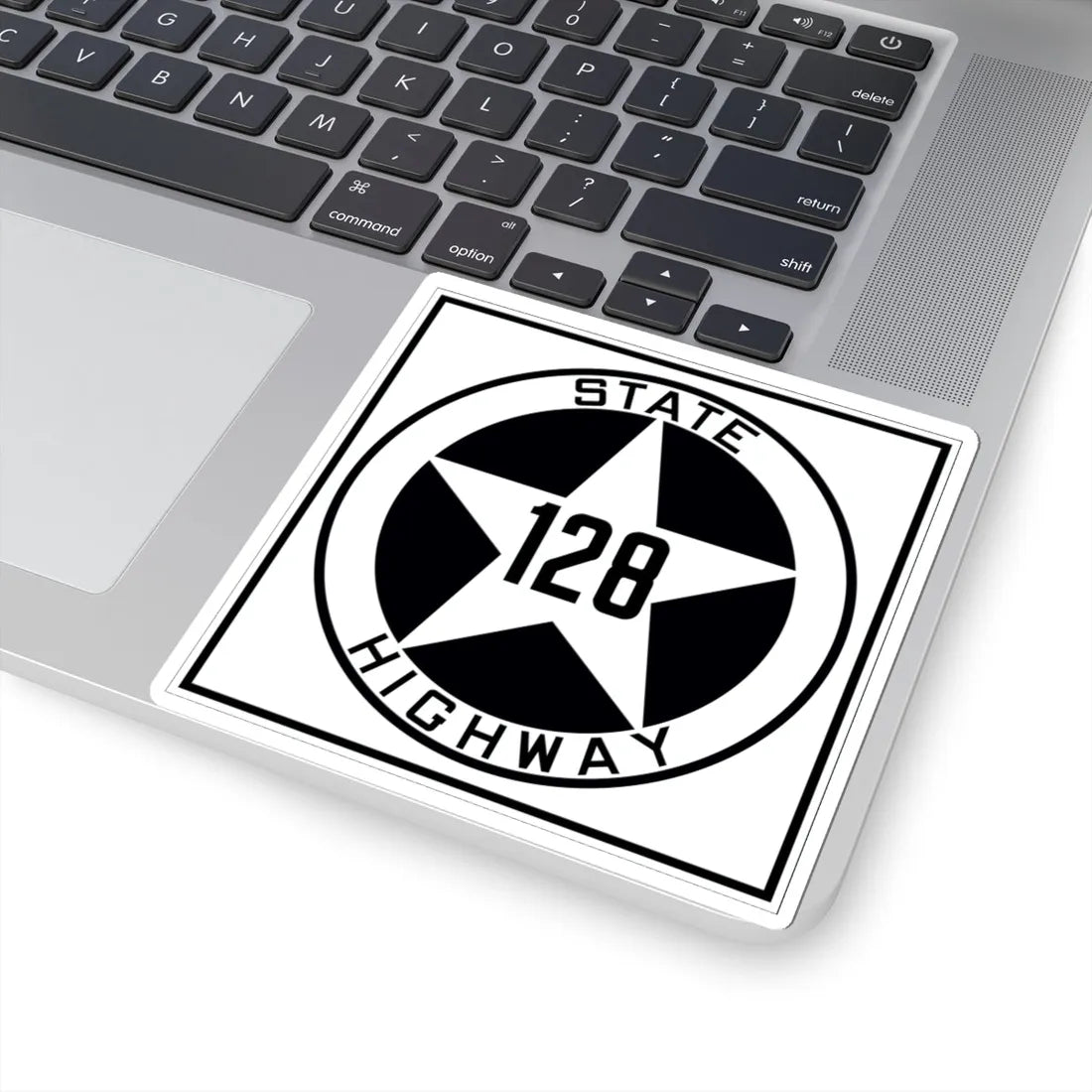 Texas 128 1917 (Texas) (Road Sign) STICKER Vinyl Kiss-Cut Decal - The Sticker Space