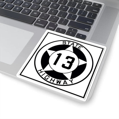 Texas 13 1935 (Texas) (Road Sign) STICKER Vinyl Kiss-Cut Decal - The Sticker Space