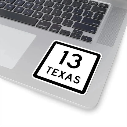 Texas 13 (Texas) (Road Sign) STICKER Vinyl Kiss-Cut Decal - The Sticker Space