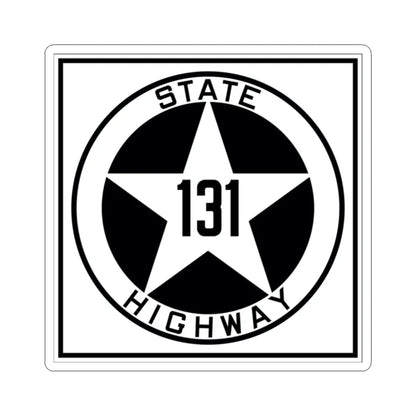 Texas 131 1917 (Texas) (Road Sign) STICKER Vinyl Kiss-Cut Decal 2 Inch White - The Sticker Space